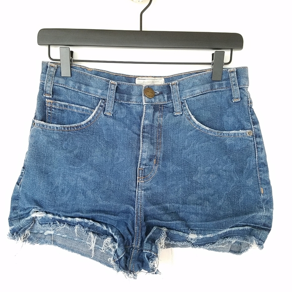 Current Elliott dark wash cut off Jean Shorts Size 30 - Picture 1 of 6